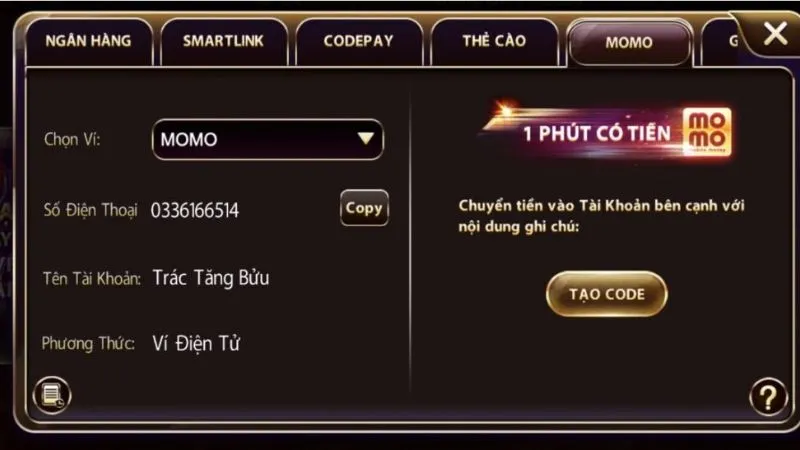 Nạp Tiền Zowin - Đơn Giản Hóa Nạp Tiền Với 3 Bước 1 Nạp tiền Zowin cực đơn giản, nhận thưởng ngay